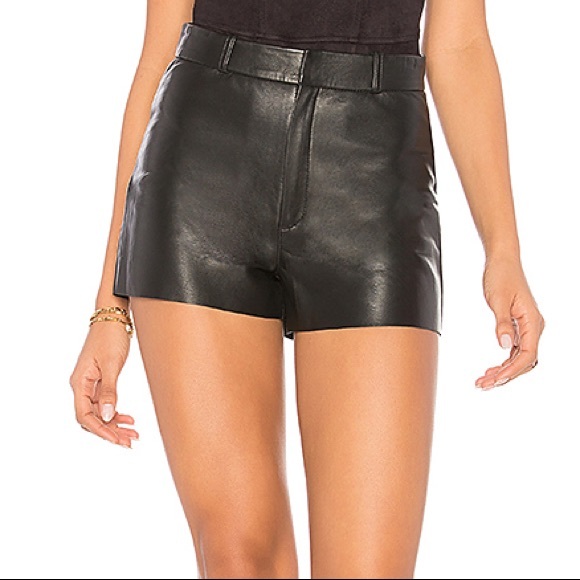 Lamarque Leather Shorts - Picture 5 of 5